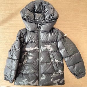 Moncler Boys’ Nimet Camouflage Down Coat